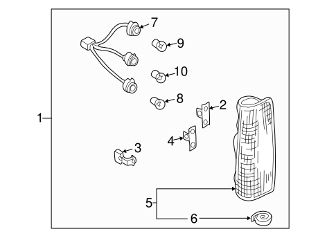 Tail Lamps for 2001 Nissan Frontier #0