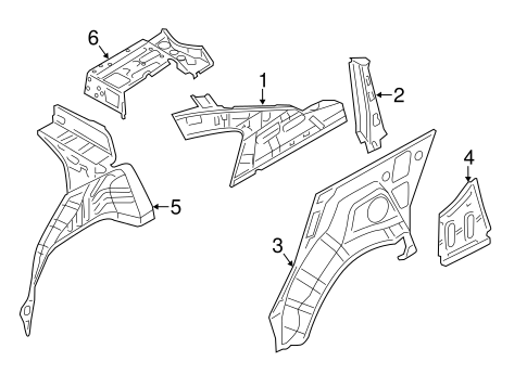 Body/Inner Structure for 2014 Nissan Versa #1