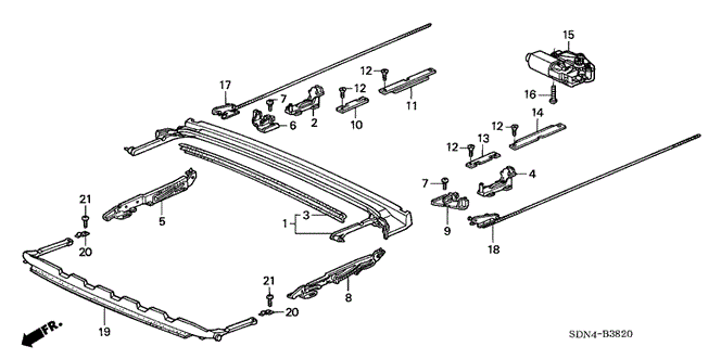 INTERIOR / BUMPER/ROOF SLIDE COMPONENTS for 2006 Honda ACCORD COUPE #1