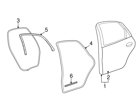 Body/Door & Components for 2003 Ford Taurus #2