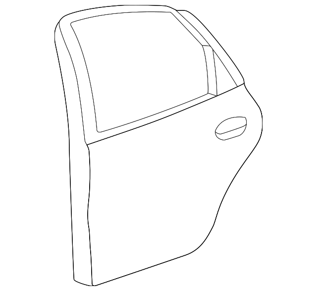 2F4Z5424630AA Деталь DOOR SHELL, RIGHT
