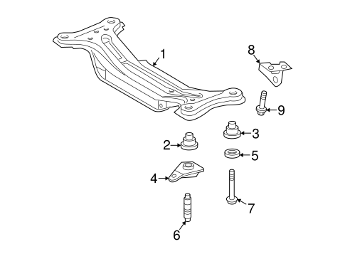 REAR SUSPENSION/SUSPENSION MOUNTING for 2007 Toyota Solara #1