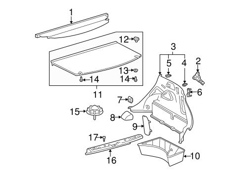 BODY/INTERIOR TRIM - REAR BODY for 2006 Scion xA #1