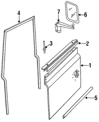 Defender 90 DOOR ASSEMBLY