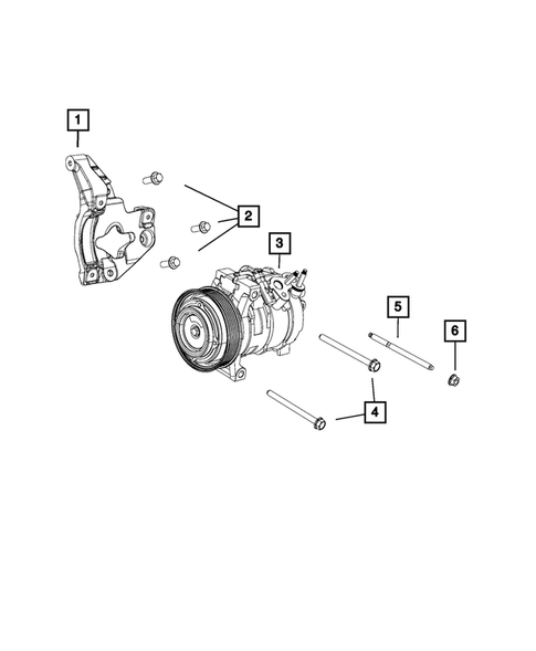 Air Conditioner Compressor and Mounting for 2018 Jeep Grand Cherokee #3