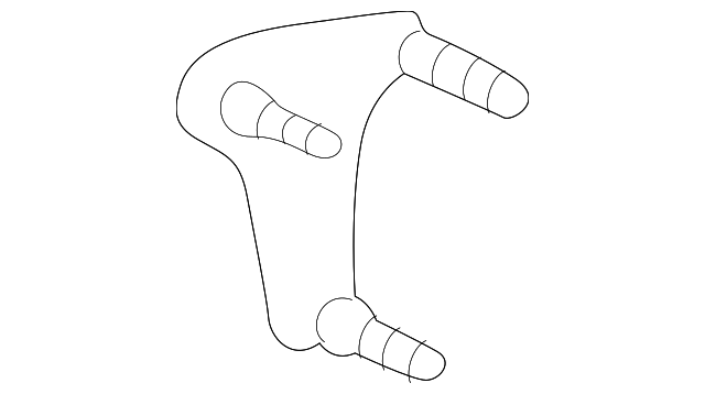 F8DZ7461340AA Деталь SEAT BACK FRAME ANCHOR PLATE