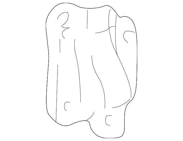F6DZ7466692AA Деталь SEAT BACK PAD SUPPORT, RIGHT
