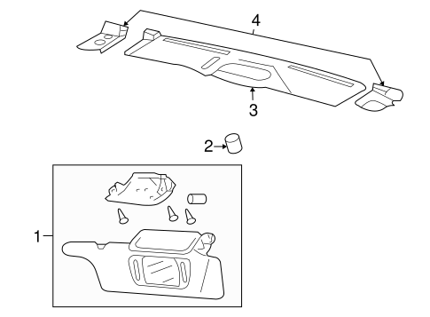 Body/Interior Trim - Roof for 2007 Ford Mustang #1