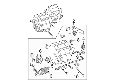 HVAC/CONDENSER, COMPRESSOR & LINES for 2009 Toyota Sienna #2
