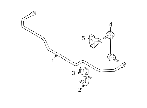 Rear Suspension/Stabilizer Bar & Components for 2007 Nissan Murano #1