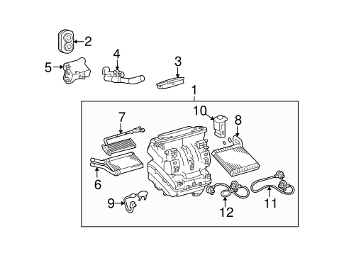 HVAC/EVAPORATOR & HEATER COMPONENTS for 2010 Toyota Matrix #1