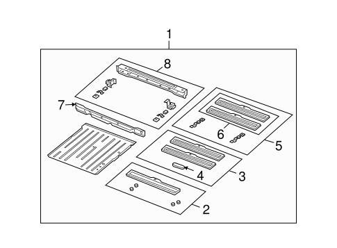 Wrangler REAR FLOOR & RAILS