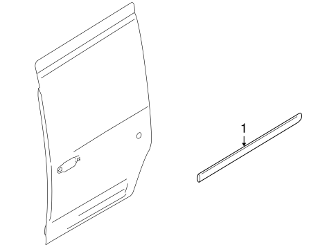 Transit Connect EXTERIOR TRIM - SIDE DOOR