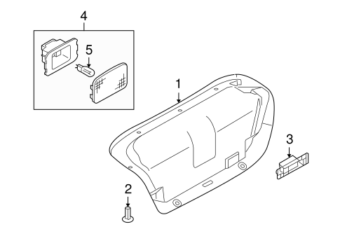 Interior Trim - Trunk for 2006 Infiniti M35 #0