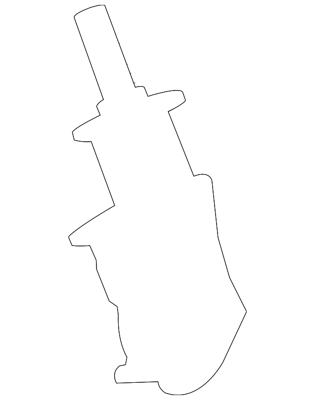 970-731-219-00 Деталь MIRROR BASE, LEFT