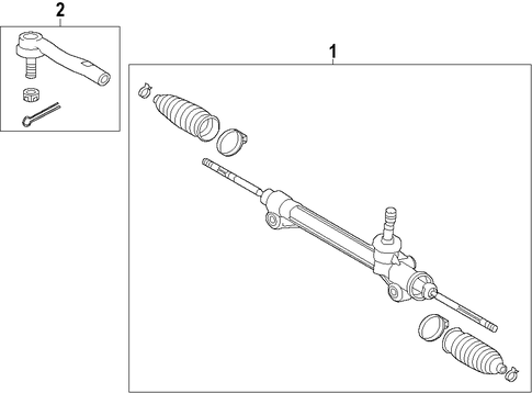 STEERING/STEERING GEAR & LINKAGE for 2016 Toyota Camry #1
