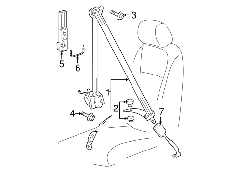 Front Seat Belts for 2013 Volkswagen Jetta #1