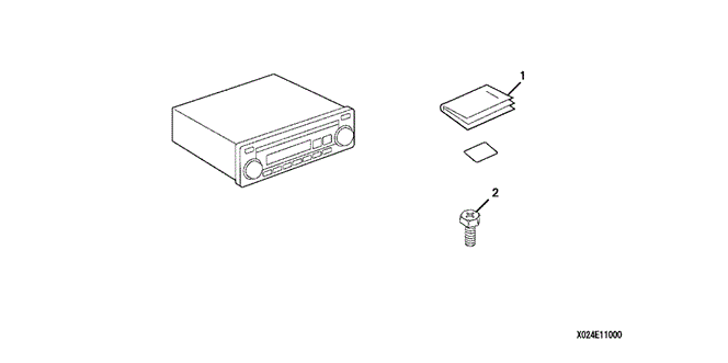 ACCESSORIES/AM - FM CD TUNER (1) for 2006 Honda CIVIC COUPE #1