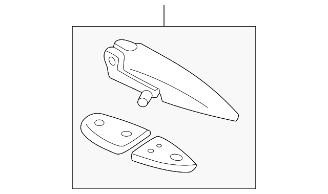 F6DZ-74420A69-AB HINGE, LEFT