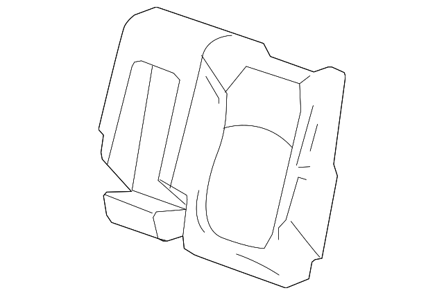20864842 SEAT BACK COVER, LEFT