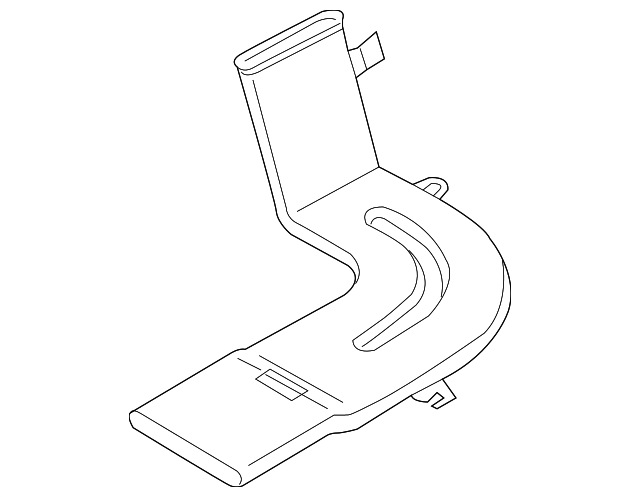 JVD500051 Деталь REAR DUCT, LEFT