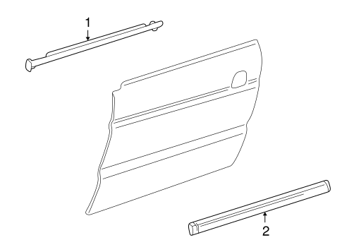 Freelander EXTERIOR TRIM - FRONT DOOR