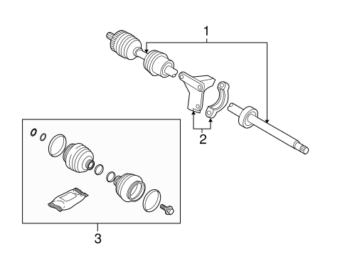 Drive Axles for 2011 Volvo C70 #0