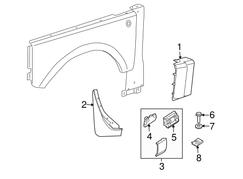Range Rover EXTERIOR TRIM - FENDER