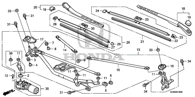 ELECTRICAL / EXHAUST / HEATER / FUEL/FRONT WINDSHIELD WIPER for 2010 Honda CIVIC COUPE #1