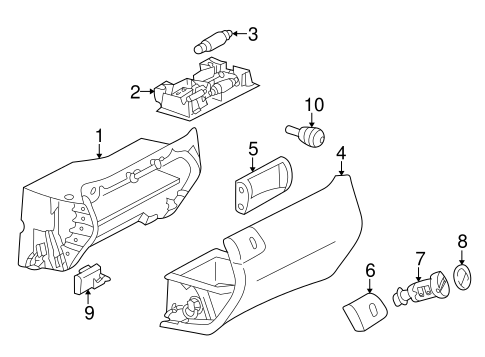 Glove Box for 2005 Mercedes-Benz C 230 #1