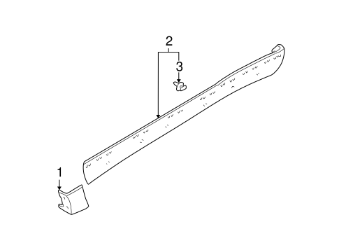 Body/Exterior Trim - Pillars for 2002 Ford Escape #2