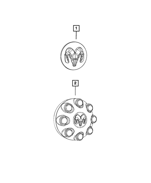 Wheel Covers and Center Caps for 2021 Ram 2500 #0