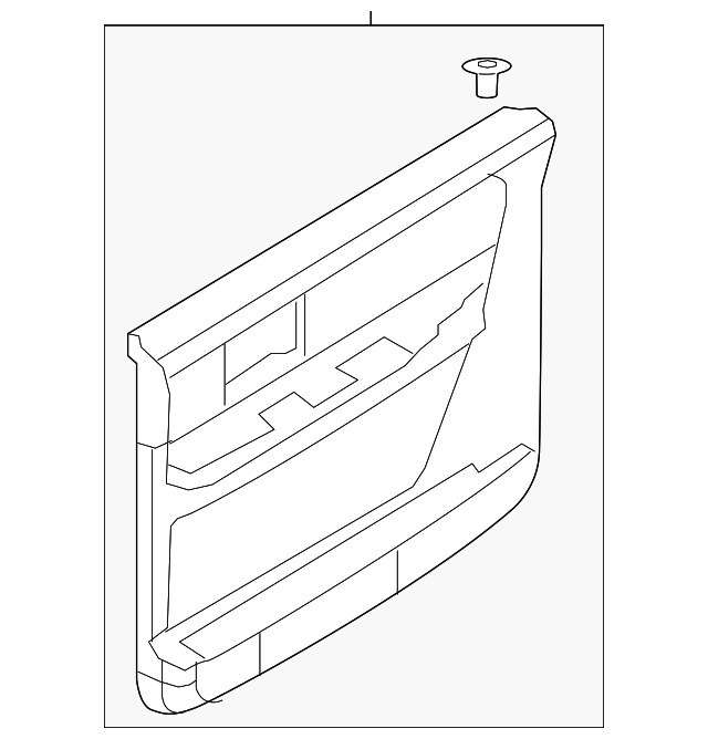 7L7Z-7827407-AA Деталь DOOR TRIM PANEL, LEFT