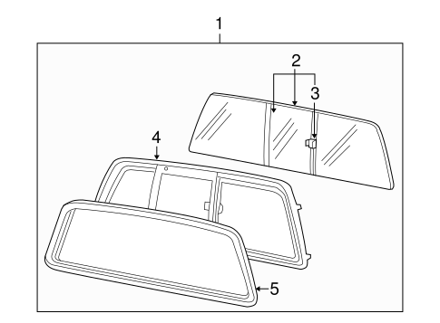 F-250 Super Duty GLASS & HARDWARE - BACK