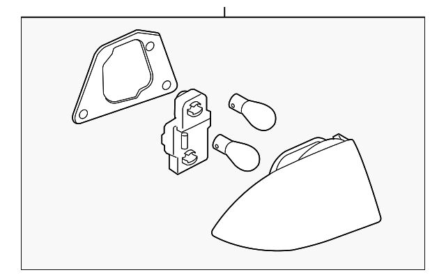 12777458 Деталь TAIL LAMP ASSY, LEFT