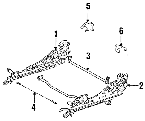 BODY/TRACKS & COMPONENTS for 1999 Toyota Celica #1