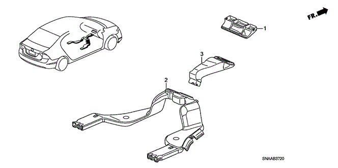 INTERIOR / BUMPER/DUCT for 2009 Honda CIVIC SEDAN #1