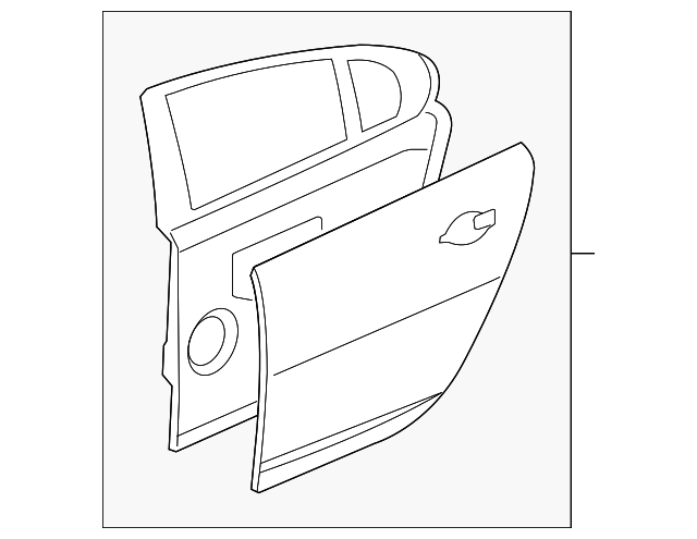 C2Z2014 Деталь DOOR SHELL, LEFT