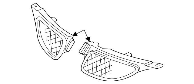 88973370 Деталь UPPER GRILLE, RIGHT