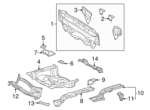 BODY/REAR BODY for 2014 Toyota Prius C #1