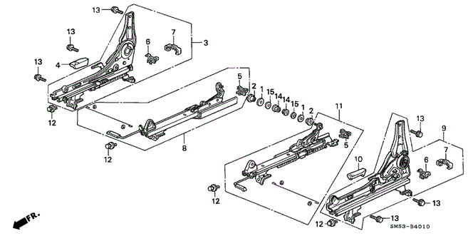 INTERIOR / BUMPER/FRONT SEAT COMPONENTS for 1992 Honda ACCORD 5-DOOR #1