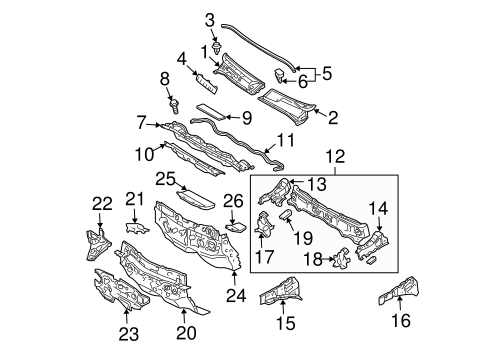BODY/COWL for 2007 Toyota Prius #1