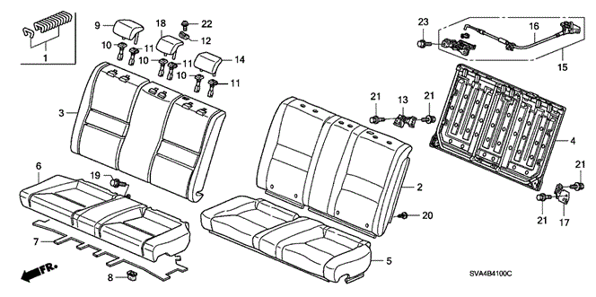 Cable, L Rear Seat Cable, L Rear Seat