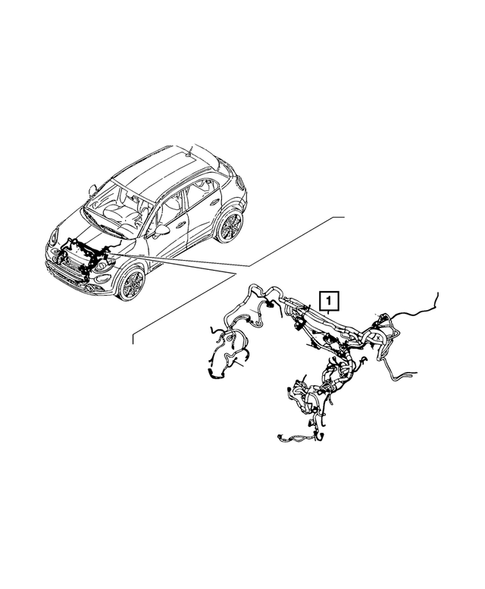Wiring-Headlamp to Dash for 2016 Fiat 500X #0
