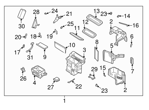 HVAC/Heater Components for 2004 Nissan Pathfinder #1