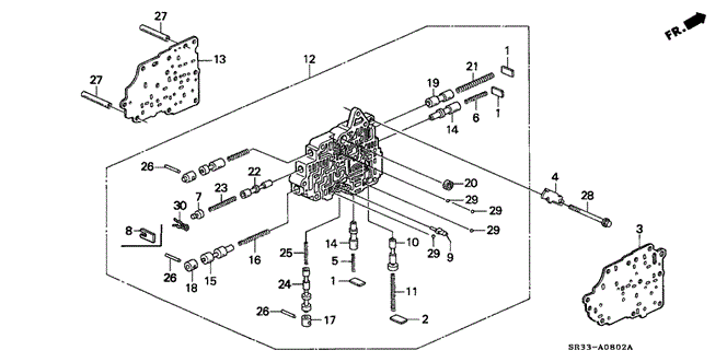 TRANSMISSION - AUTOMATIC/AT SECONDARY BODY for 1992 Honda CIVIC HATCHBACK #1