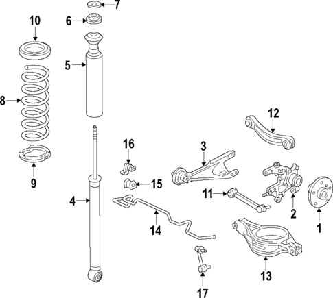 Rear Suspension for 2018 Toyota Corolla iM #1