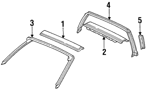 OEM Honda 72320-SR2-043 - Weatherstrip OEM Honda 72320-SR2-043 - Weatherstrip