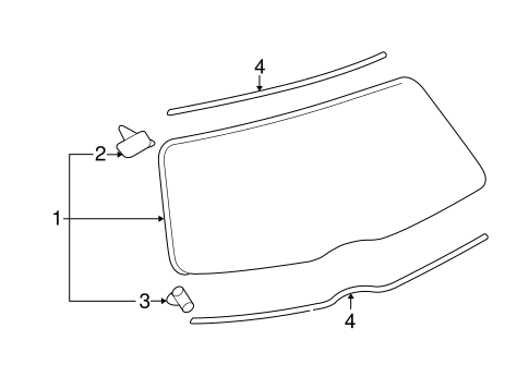 BODY/GLASS - LIFT GATE for 2014 Toyota Yaris #1