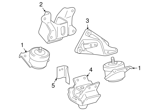 ENGINE/ENGINE & TRANS MOUNTING for 2011 Toyota 4Runner #1